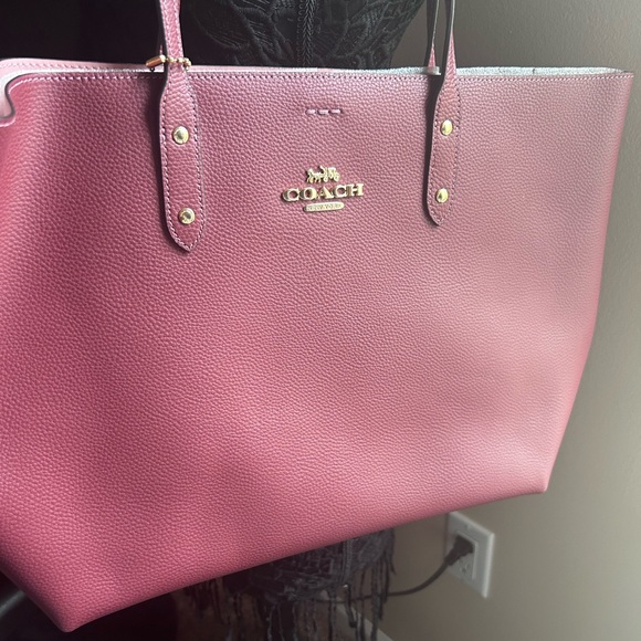 Coach Pebbled Leather Tote Bag - Picture 6 of 7